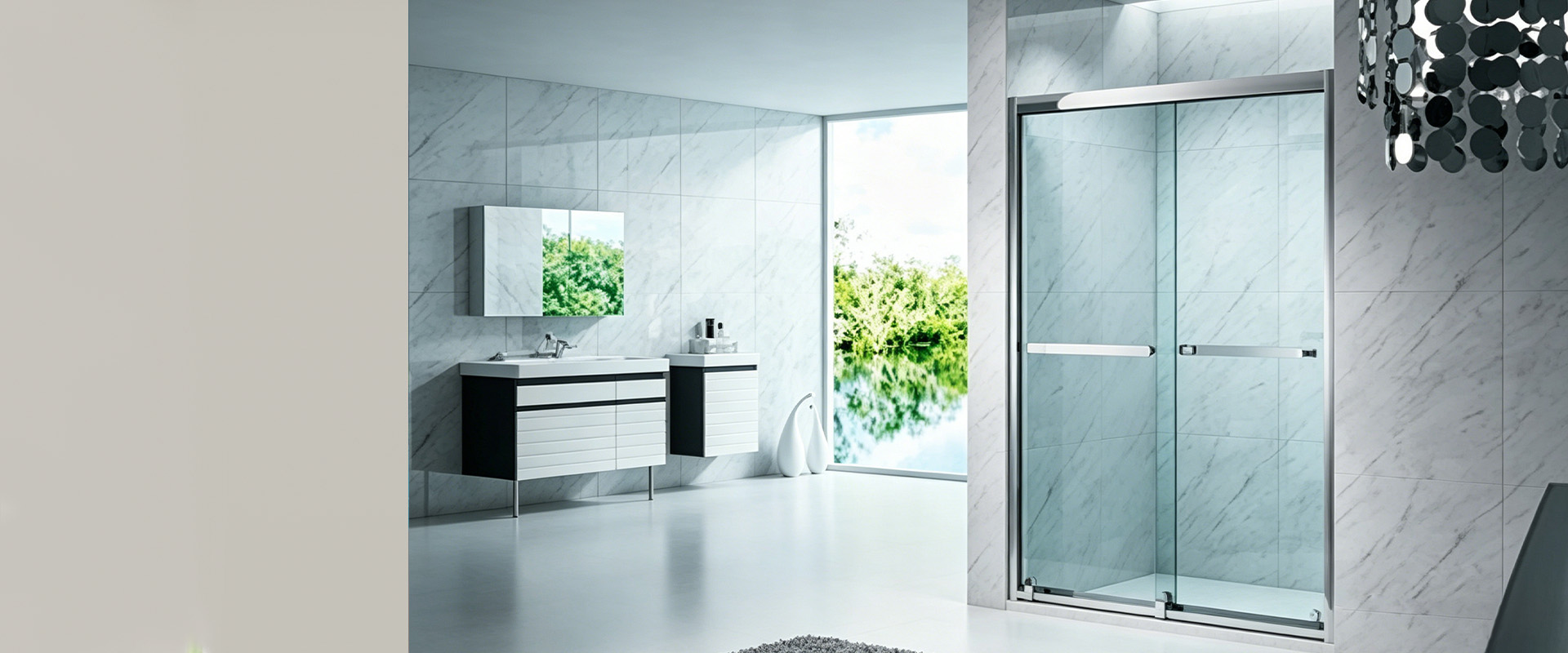 Bathroom glass