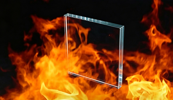Fireproof glass